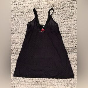 Honeydew Intimates Black Lace Slip Dress or chemise